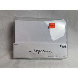 The Paper Studio White A7 Flat Cards and Envelopes 5x7 50 Count 1831155 NEW